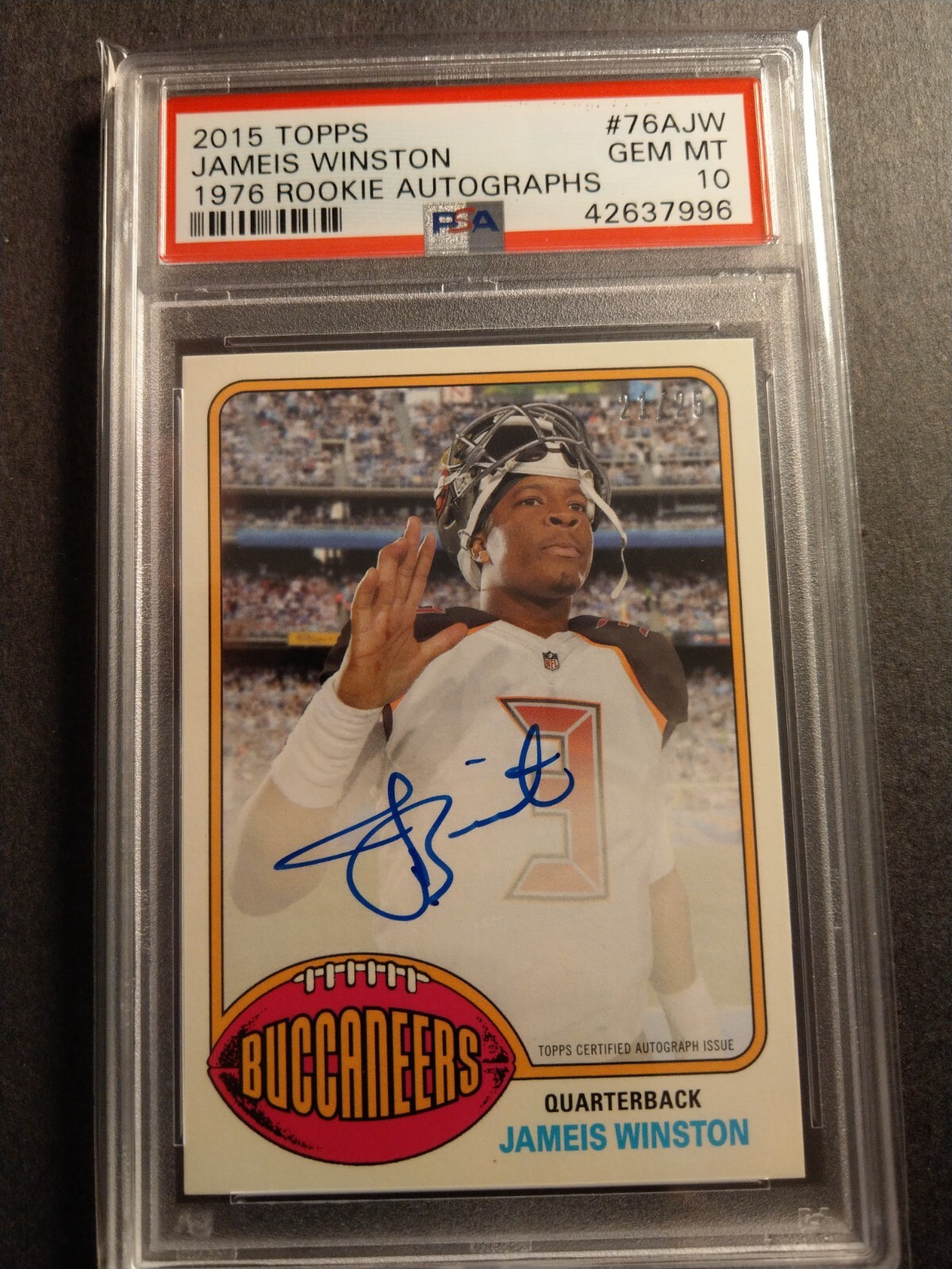 Jameis Winston Topps 1976 Rookie Autographs #76AJW Base