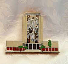 Notre Dame Hesburgh Library Touchdown Jesus - Joan Hurley Irish Village 1998