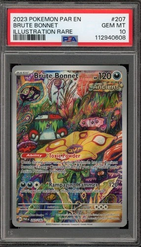 Pokemon Brute Bonnet Paradox Rift Illustration Rare #207 PSA 10 Gem Mint