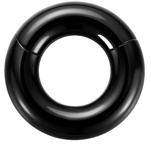 00g 3/4 Snap Fit PA Black Seamless Segment Light Weight Ear Easy To Open & Close