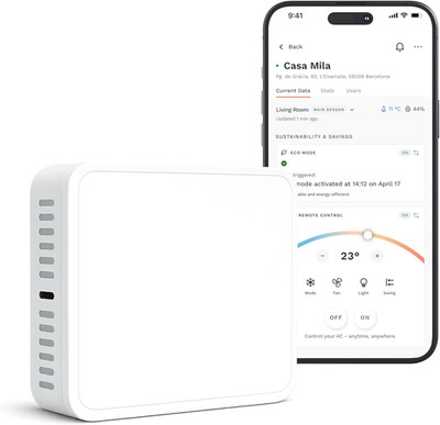 Smart Air Conditioner Controller | Wifi Remote & Sensor | Energy-Saving Smart Co