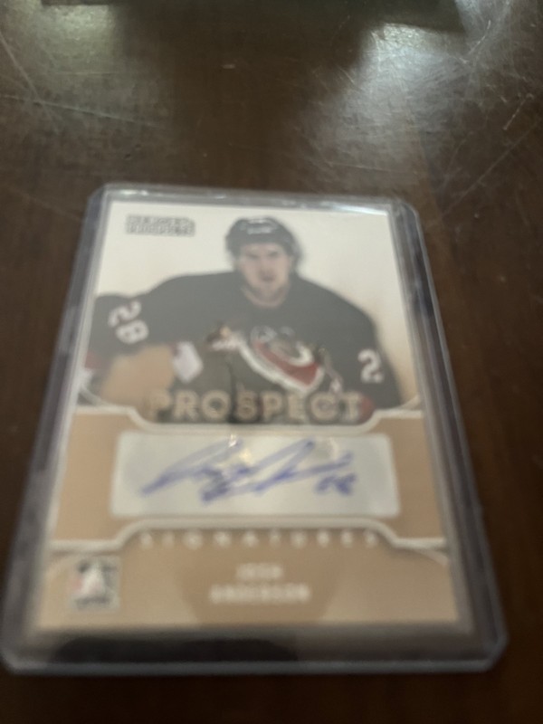 Josh Anderson 2015 Heroes & Prospects Certified Autograph Card #PS-JA1
