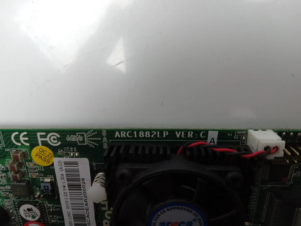Areca ARC1882LP VER:CA PCIe 1Gbps SAS RAID Controller Card - Image 4 of 4