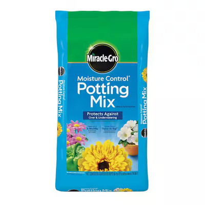 Moisture Control Potting Mix Soil 50 Qt for Container Plants Prevents Overwateri