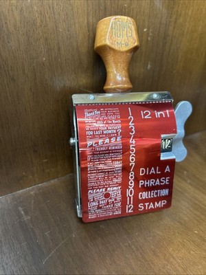 Vintage HOMS Dial A Phrase Collection Stamp M-4 Made In Austria Working