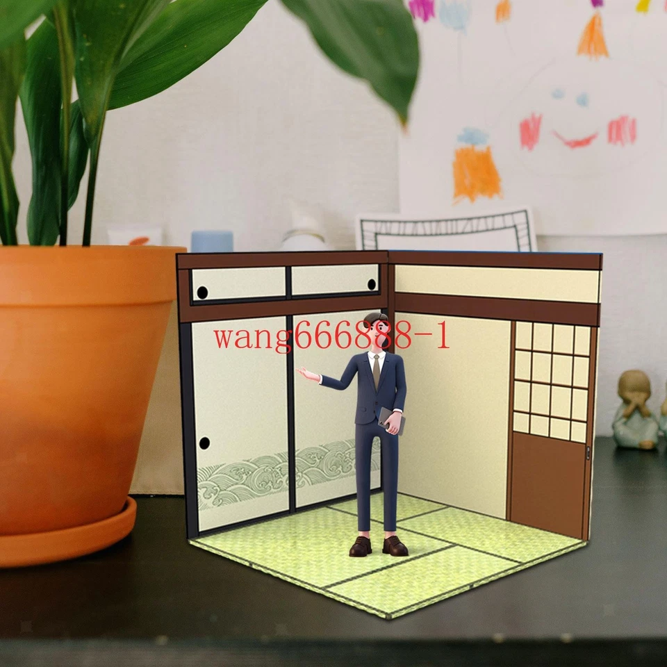 Diorama 1/12 Backdrop Showcase for Action Figures Vehicle Scene Mini Doll Toy - Image 2 of 4