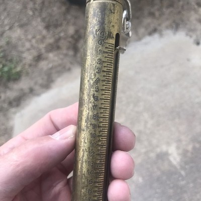 Vintage Chatillon NY Model IN-50 Brass Hanging/ Handheld Spring