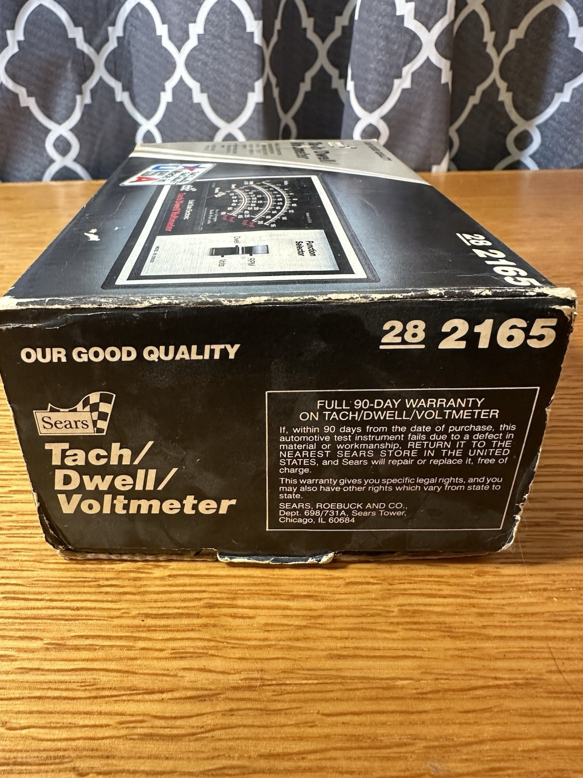 Vintage Sears Tach-Dwell Voltmeter w Original Box & Manual USA Tested Works! EUC