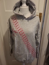 Ladies Size 2XL Grey Flamingo Hoodie