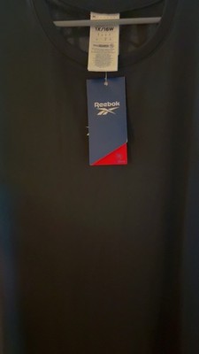 Reebok ID Performance Tech Tee Women's Plus 1X/16W Black Lightweight