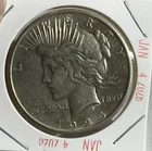 ⭐ 1925 US PEACE DOLLAR SILVER COIN, XF ⭐