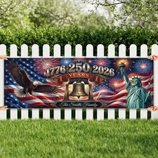 Custom 250th Anniversary Banner American Outdoor Event Display