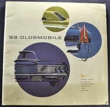 1963 Oldsmobile 32pg Brochure 98 Starfire Super 88 Dynamic Wagon F-85 Jetfire 63