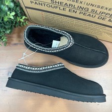 Kirkland Signature Unisex Black Shearling Slippers Size M6/W7