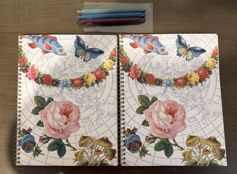 Lot of 3 - Pretty Notebooks and Pens - Set of 2 BRAND NEW