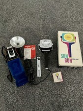 Vintage Argus Seventy Five Camera In Case w/Sylvania Sun Gun Movie Light, Tested