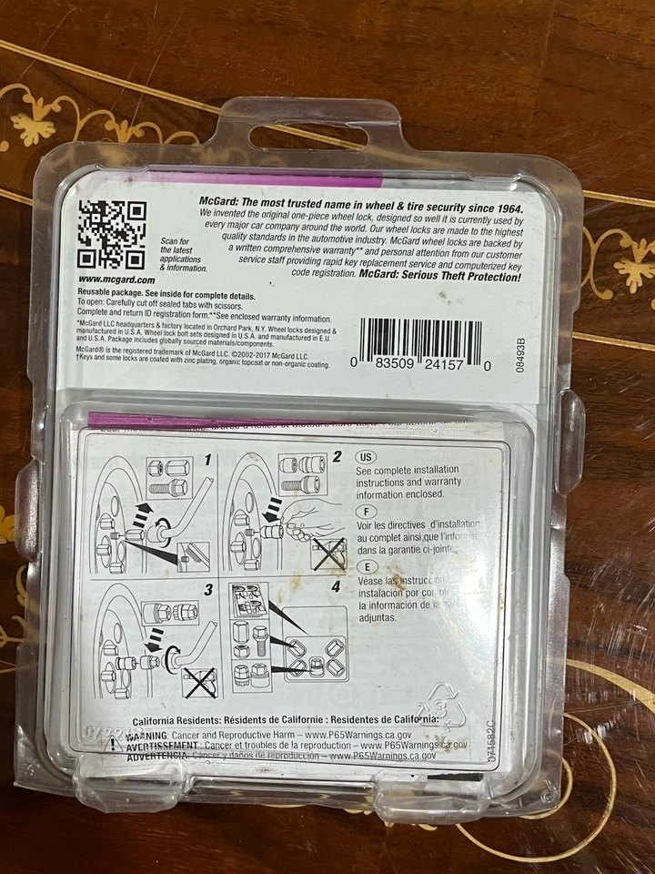 Bloqueios de roda de assento cônico cromado McGard 24157 (tamanho de rosca M12 x 1,5) caixa danificada! - Imagem 2 de 3