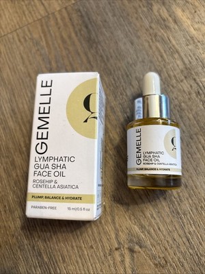 Gemelle Lymphatic Gua Sha Face Oil Rosehip+Centella Asiatica 15ml Plump/Balance