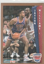1992-93 fleer #391 Jayson Williams NETS