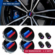 4 Pcs 2.7in/68mm For M 3 Color Wheel Center caps with Same Logo tire Valve Cap