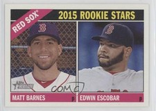 2015 Topps Heritage Rookie Stars Matt Barnes Edwin Escobar #44 0d2