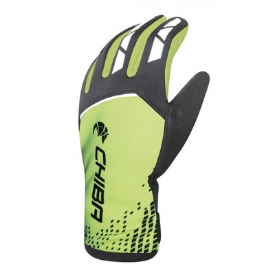 CHIBA Handschuhe Winter unisixe schwarz/neongelb Gr. M/8 wasserdicht Rad NEU