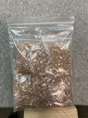 Kigeli 100+Mixed Sized Lot of Champagne Color Beads for Jewelry Making Crafting