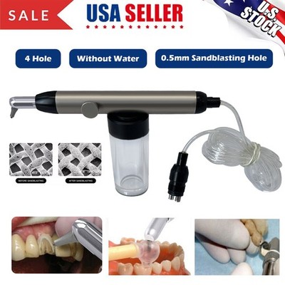 Dental Alumina Air Polisher Abrasion Microetcher Sandblasting Gun 4 Holes USA