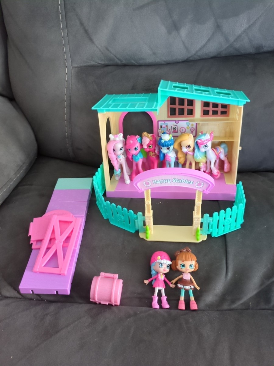 Bundle Of Shopkins Happy Places Stables Pampered Pony Plus Horses Ponies  Dolls