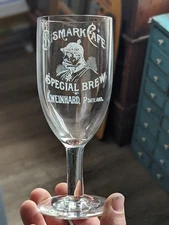***RARE*** Henry Weinhard Bismark Cafe Portland Oregon Pre-Pro Etched Beer Glass