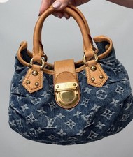 2005 Louis Vuitton Pleaty Monogram Denim Blue...