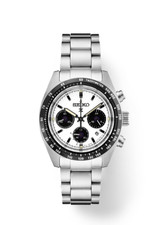 NEW Seiko Prospex Speedtimer Solar Chronograph White Dial Men's Watch SSC961