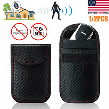 1/2x Faraday Key Fob Protector Bags Key Signal Blocker RFID Faraday Cage Pouch