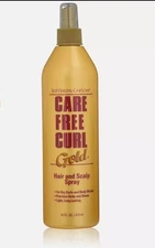 SoftSheen Carson Care Free Curl Gold Hair And Scalp Spray, Body Waves, 16oz