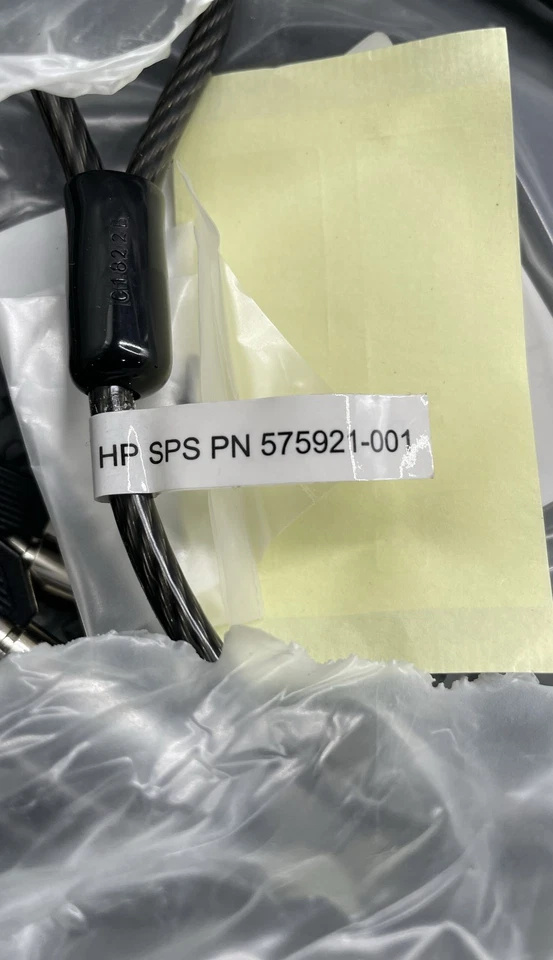 Lote de 34 bloqueo de cable de seguridad estación de acoplamiento para computadora portátil HP SPS PN 575921-001  Foto 3 de 4