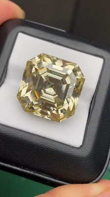 CERTIFIED 5.Ct Natural Diamond D Grade Asscher Cut Yellow Color LOOSE VVS1