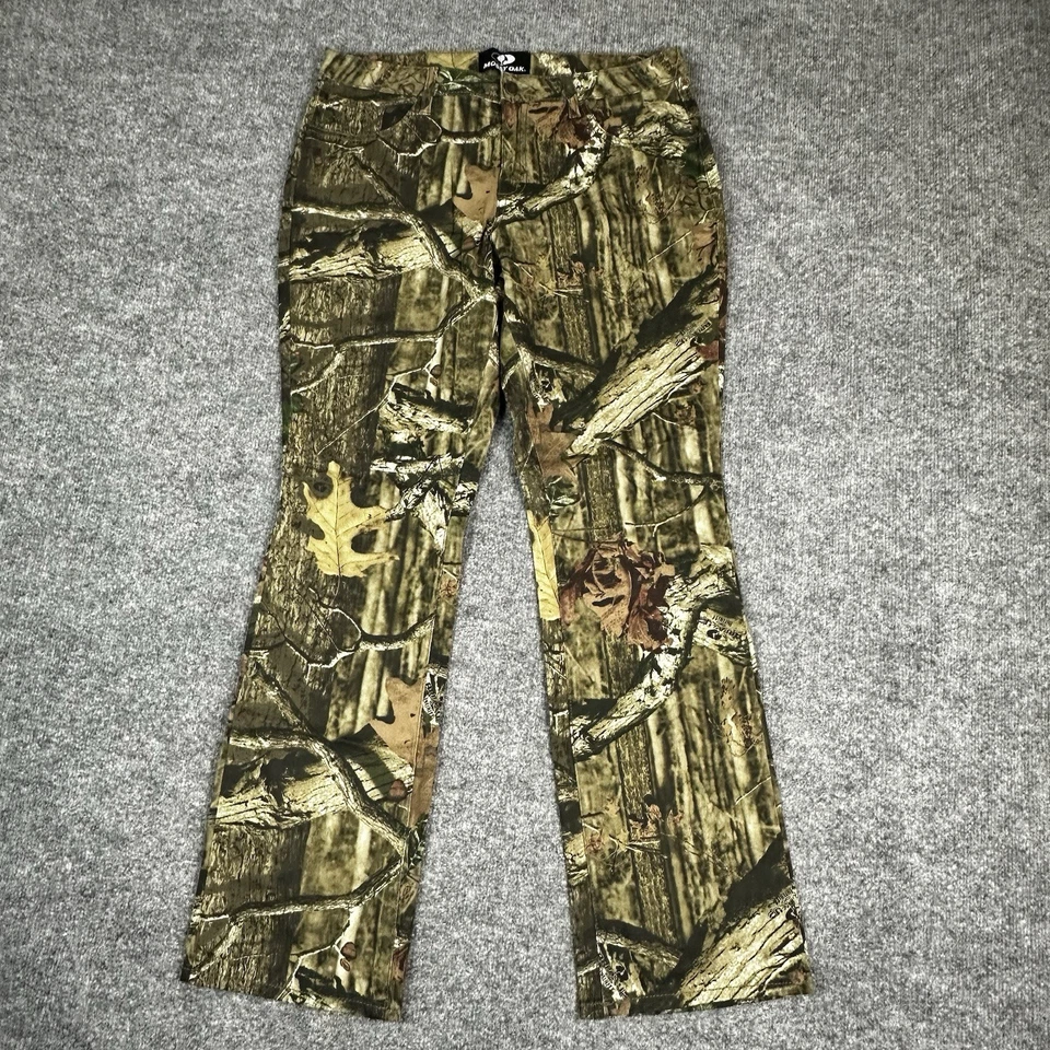 Mossy Oak Camo Jeans Womens 14 Stretch Hunting Pants 5 Pocket Break Up Infinity - Image 3 of 4