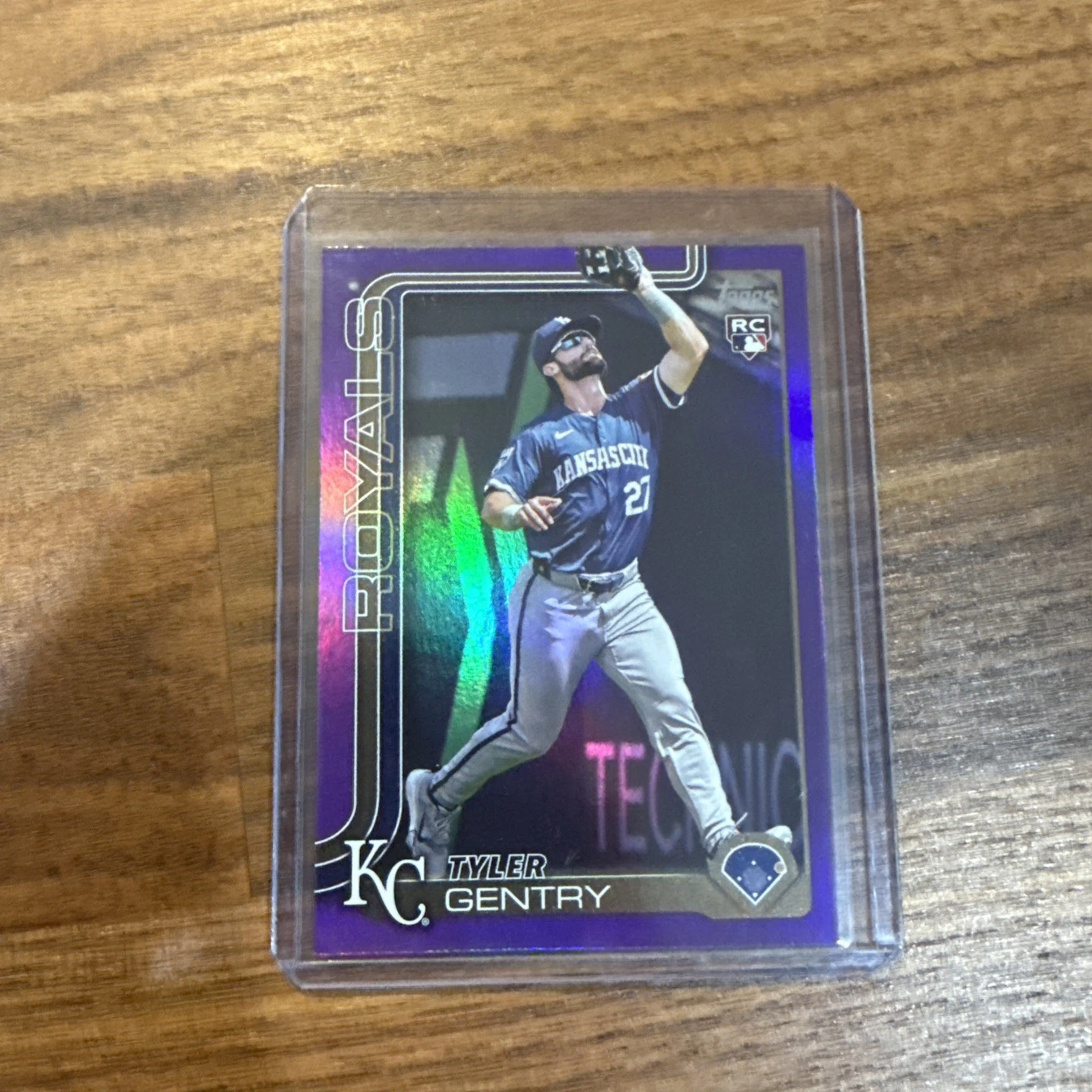 TYLER GENTRY RC SP #/250 PURPLE FOIL 2025 TOPPS SERIES 1 KANSAS CITY ROYALS
