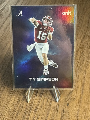 #ad Ty Simpson 2025 Onit Athlete Alabama Crimson Tide Gravity Series Galaxy $18.99