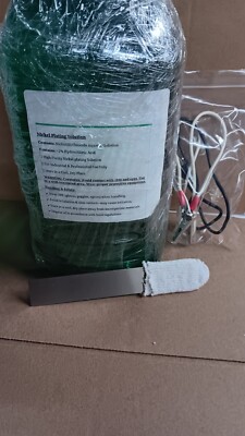 Brush Nickel Plating Kit, 1 Gal. Solution, Anode, Brighteners,  w/ Guide