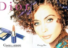 Publicité Advertising 078  1995   Dior  maquillage  rouge à lèvres (2pages)