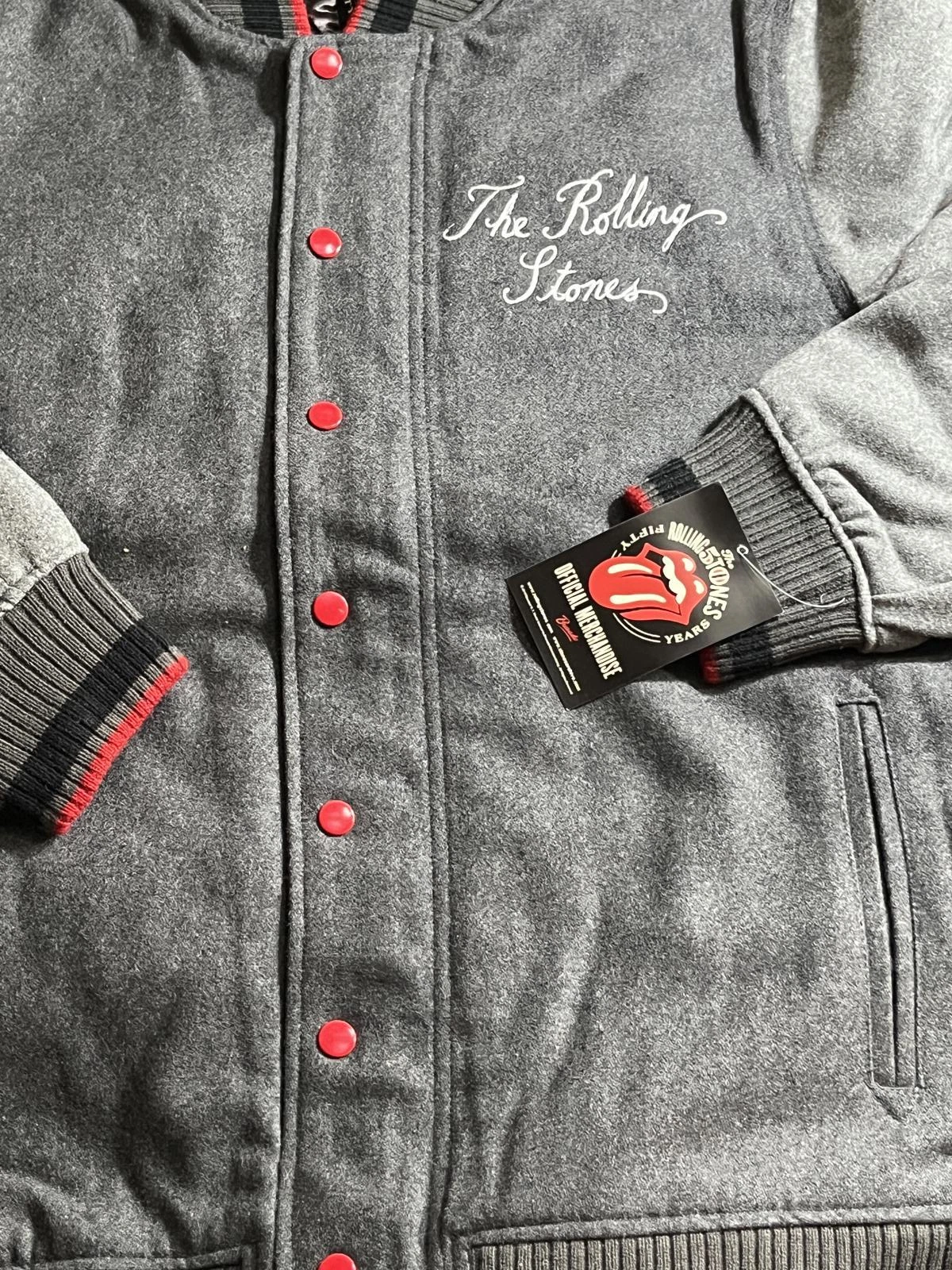 Rolling Stones Tour Merch - Tongue Varsity Jacket