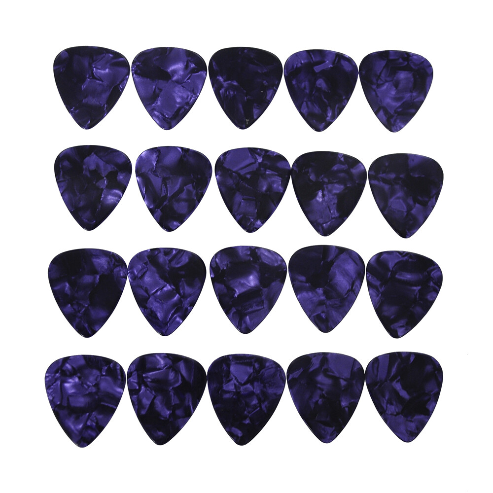 Lots of 100pcs Medium 0.71mm Blank Guitar Picks Celluloid  Pearl Purple