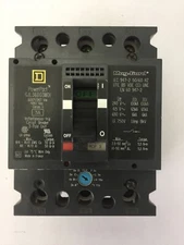 SQUARE D GJL36003M01 INSTANTANEOUS TRIP CIRCUIT BREAKER 3A 600Y/347VAC 480VAC 3P