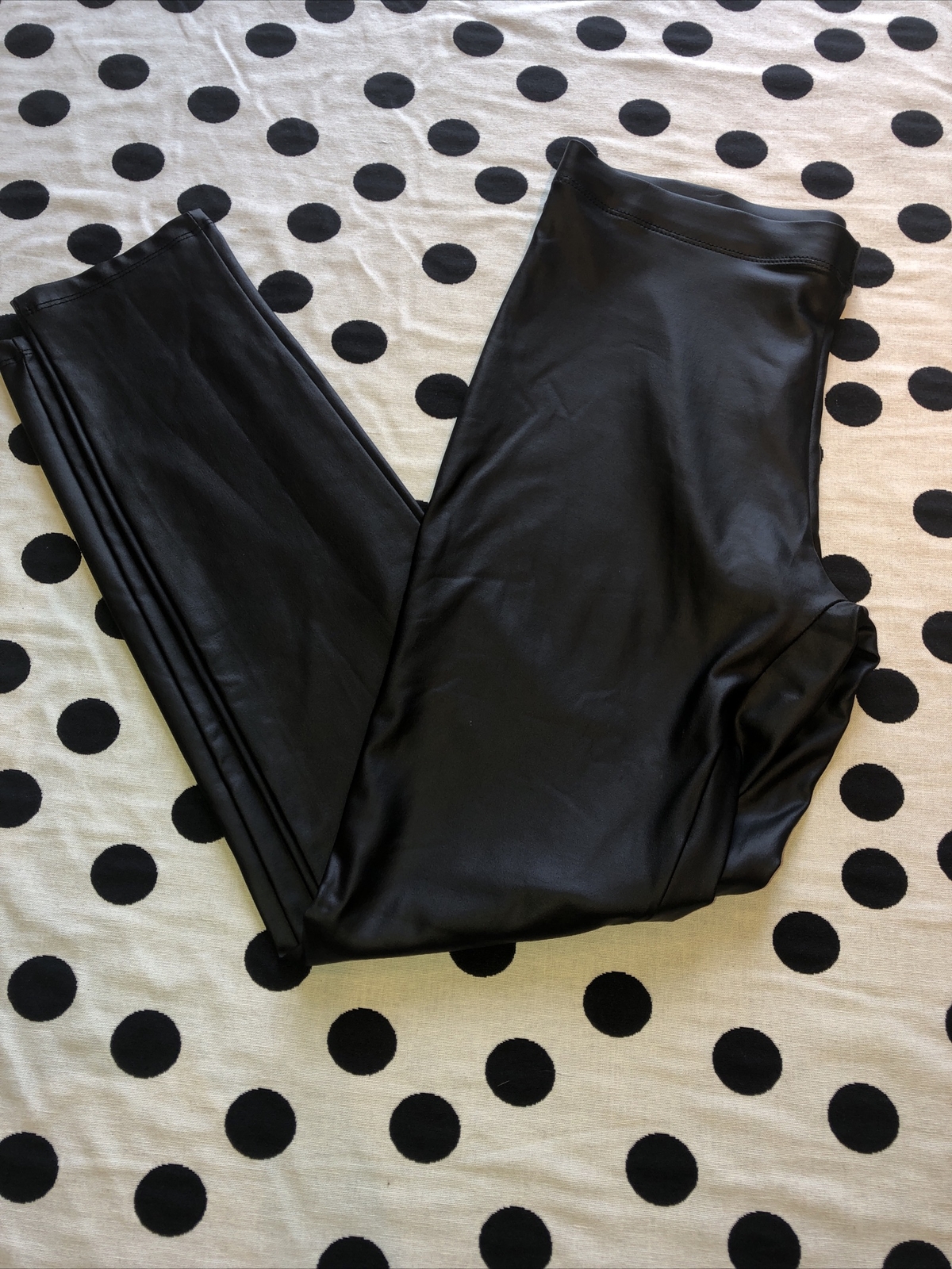 Ciara Sun Woo large leggings black Stretch Faux Leather Look eBay