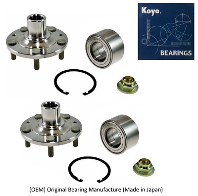 REAR Wheel Hub & OEM (KOYO) Bearing kit For Mazda 6 Mazda Speed 2006-2007 (PAIR)