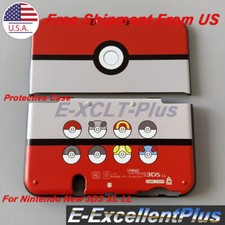 For New 3DS LL 3DS XL Front Back Housing Shell Protective Case Cover Red Pokemon