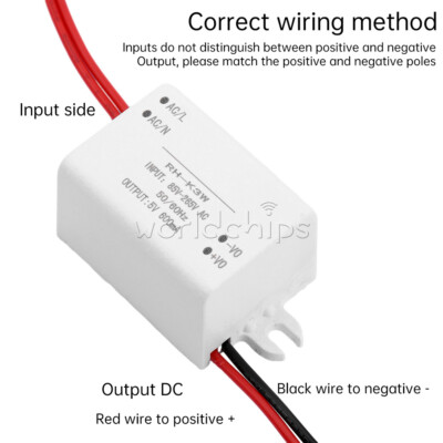 AC to DC Buck Power Module AC85-265V to DC3.3V 5V 12V Mini Step-Down Converter