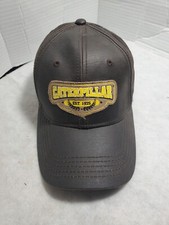 CATERPILLAR CAT Hat USA Adjustable Trucker Faux Leather.