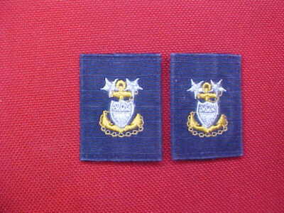 U S Coast Schutz (2) Master Chief Petty Officer E-9 Kragen Bestickt Aufnäher